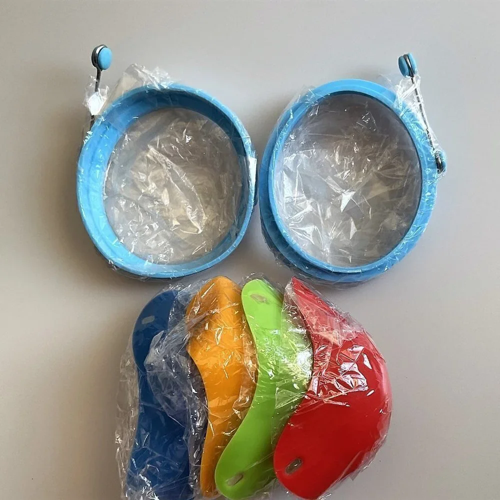 SILICONE EGG POACHER AND OMELET MOLD TOOLS MICROWAVE OR STOVE COOKING 6 PCS